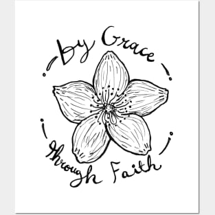 Saved by Grace, Through Faith Posters and Art